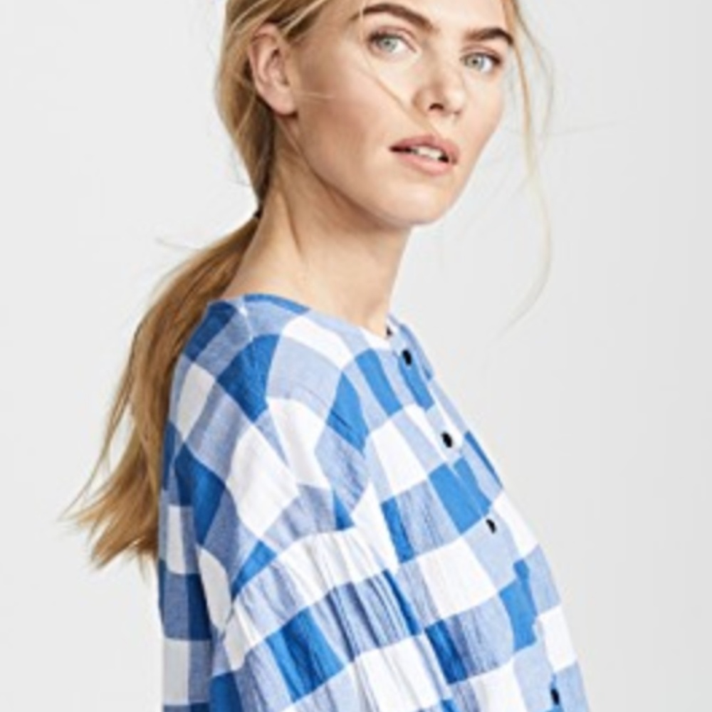 Mara Hoffman Alana Gingham Top